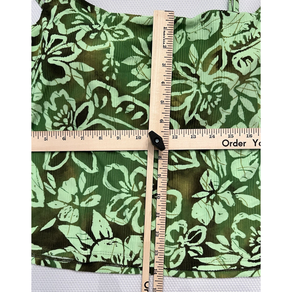 CATALINA Women’s Size 22W Black & Green 2 Piece Tankini Swimsuit Vacation Summer - Picture 10 of 14